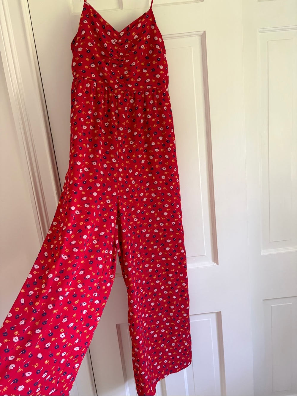 Madewell Ruched Wide-Leg Jumpsuit in Prairie Posies - Picture 5 of 15